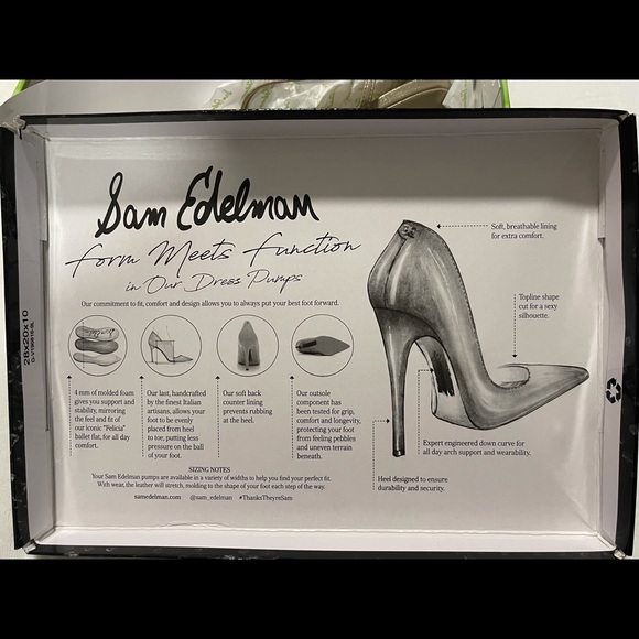 Gold, Sam Edelman, Size 8 Heels - Picture 3 of 5